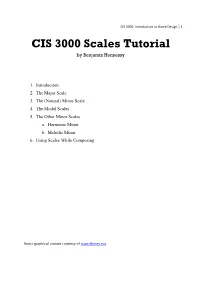 CIS 3000 Scales Tutorial