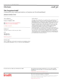Contested Sites and Narratives of Nation in Newfoundland Johanne Devlin Trew