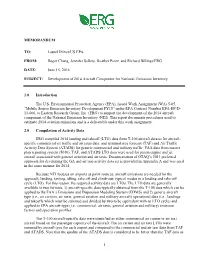Development of 2014 Aircraft Component for National Emissions Inventory