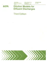 Dilution Models for Effluent Discharges, Third Edition (Pages 1