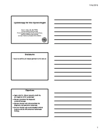 Disclosures Objectives