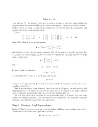 Distinct, Real Eigenvalues