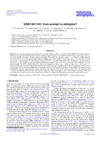 GRB 190114C: from Prompt to Afterglow? M