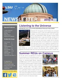 Newsletter 2014-15