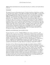 TITLE: Isolation and Identification of Host-Plant Attractants for Cranberry Weevil and Cranberry Fruitworm