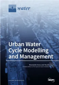 Urban Water Cycle Modelling and Management