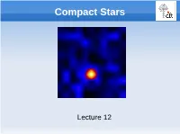 Compact Stars