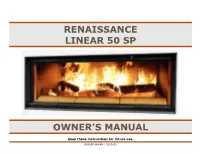 Renaissance Linear 50 Sp Owner's Manual