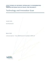 Technology and Innovation Scan