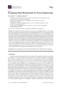 Designing Smart Biomaterials for Tissue Engineering