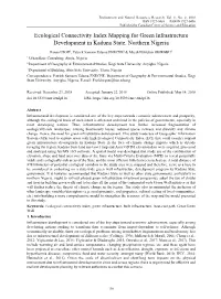 Ecological Connectivity Index Mapping for Green Infrastructure Development in Kaduna State, Northern Nigeria