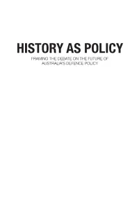 Framing the Debate on the Future of Australia's Defence