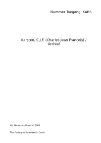 Karsten, C.J.F