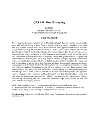 QBS 181: Data Wrangling