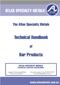 Technical Handbook Bar Products
