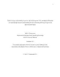 1 Towards a Deeper Understanding of Epistemic Beliefs Development