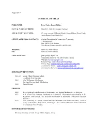 Curriculum Vitae