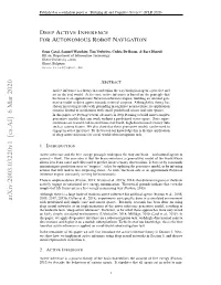 Deep Active Inference for Autonomous Robot Navigation