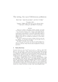 Fair Mixing: the Case of Dichotomous Preferences