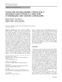 Genome-Wide Association Identifies a Deletion in the 3 Untranslated