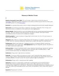 Glossary of Medical Terms