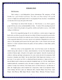 INTRODUCTION Dalit Literature