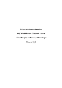 Philipp-Scheidemann-Sammlung Hrsg. U. Kommentiert V. Christian