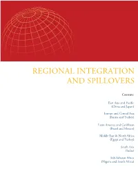 Regional Integration and Spillovers