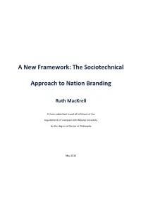 The Sociotechnical Approach to Nation Branding (2.8)