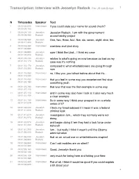 Transcription: Interview with Jesselyn Radack File: JR Cam B.Mp4