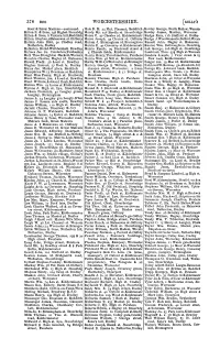 WORCESTERSHIRE. [ KELLY's BOOT & SHOE Makers-Continued