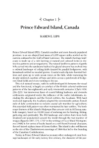 Chapter 1. Prince Edward Island, Canada
