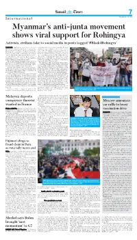 Myanmar's Anti-Junta Movement Shows Viral Support for Rohingya