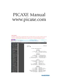 PICAXE Manual 1