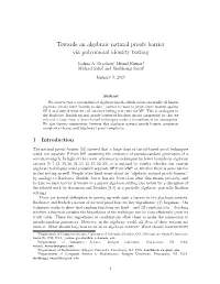 Towards an Algebraic Natural Proofs Barrier Via Polynomial Identity Testing