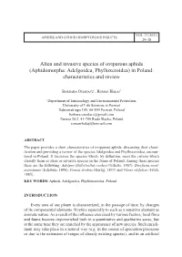 Alien and Invasive Species of Oviparous Aphids (Aphidomorpha: Adelgoidea, Phylloxeroidea) in Poland: Characteristics and Review