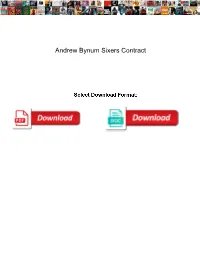 Andrew Bynum Sixers Contract