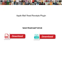 Apple Mail Read Receipts Plugin