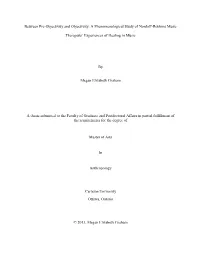 Between Pre-Objectivity and Objectivity: a Phenomenological Study of Nordoff-Robbins Music