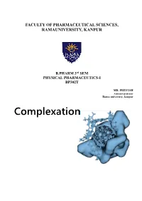 Complexation