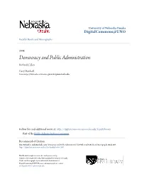 Democracy and Public Administration Richard C