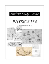 Study Guide PHYSICS 534 (Revised Edition 2001)