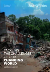 Tackling the Challenges of Our Changing World