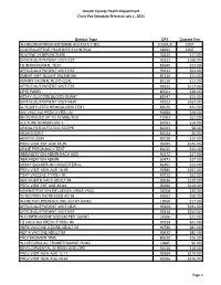 View Revised Fee Schedule