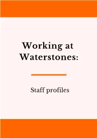 Working at Waterstones