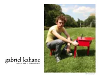 Gabriel Kahane COMPOSER / PERFORMER