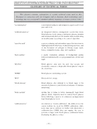 Glossary of Technical Terms
