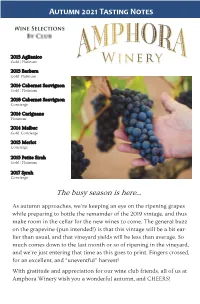 Tasting Notes
