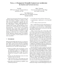 TESLA: a Transparent, Extensible Session-Layer Architecture for End-To-End Network Services
