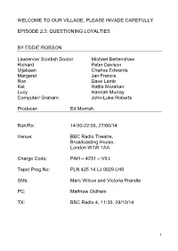 TV & Radio Script